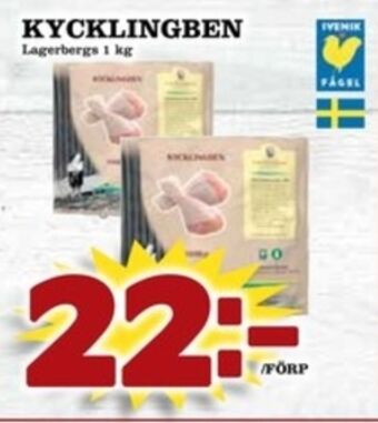Matdax Lagerbergs kycklingben erbjuda