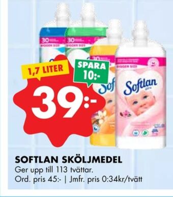 ÖoB Softlan sköljmedel erbjuda