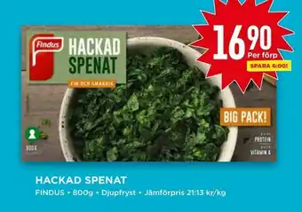 Willys Hackad spenat erbjuda