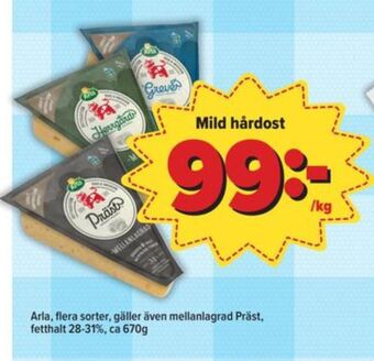 Östenssons Arla grevé erbjuda