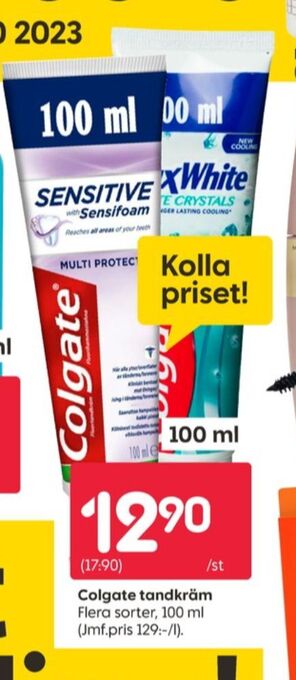 Rusta Colgate tandkräm erbjuda