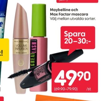 Rusta Maybelline mascara erbjuda