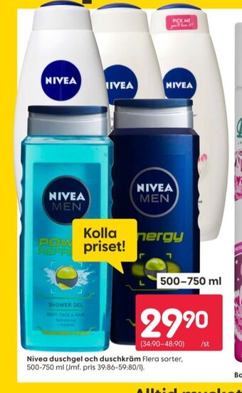 Rusta Nivea duschtvål erbjuda