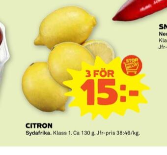 Stora Coop Coop citroner erbjuda