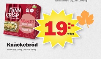 Pekås Finn crisp knäckebröd erbjuda