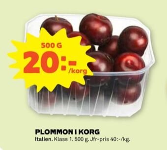 Stora Coop Coop plommon erbjuda