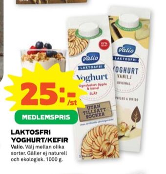 Stora Coop Valio yoghurt erbjuda