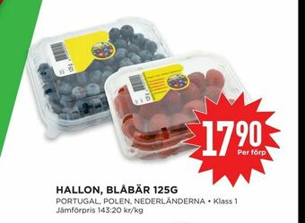 Willys Hemma Hallon, blåbär 125g erbjuda