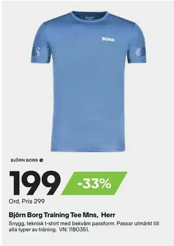 XXL Björn Borg Training Tee Mns, Herr erbjuda