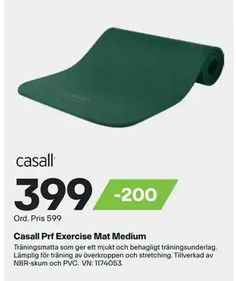 XXL Casall prf exercise mat medium erbjuda