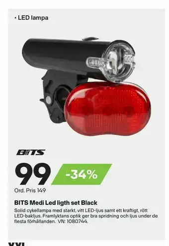 XXL BITS Medi Led ligth set Black erbjuda