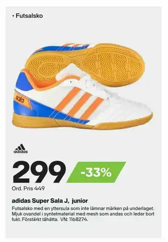 XXL adidas Super Sala J, junior erbjuda