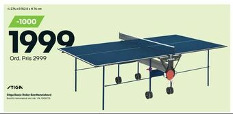 Stiga Basic Roller Bordtennisbord