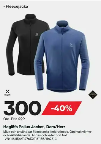 XXL Haglöfs pollux jacket, dam/herr erbjuda