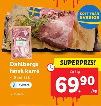 Lidl Dahlbergs färsk karré erbjuda