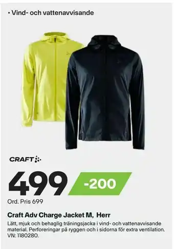 XXL Craft Adv Charge Jacket M, Herr erbjuda