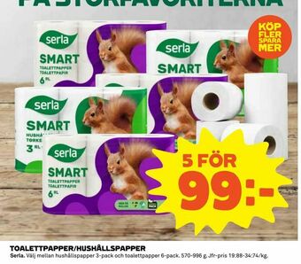 Coop Toalettpapper/hushållspapper erbjuda
