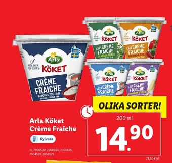 Lidl Arla Köket Crème Fraiche erbjuda