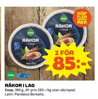 Coop Räkor i lag erbjuda