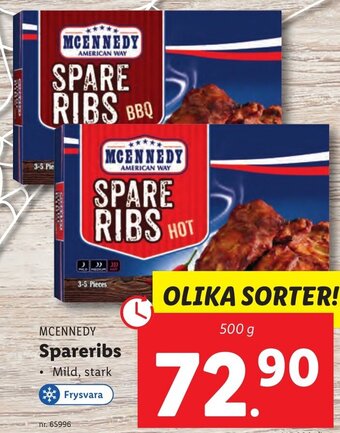 Lidl MCENNEDY Spareribs erbjuda