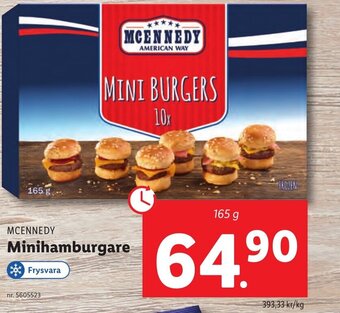 Lidl MCENNEDY Minihamburgare erbjuda