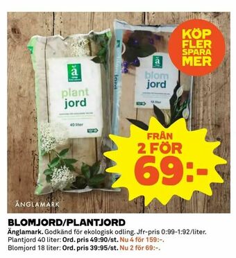 Blomjord/plantjord