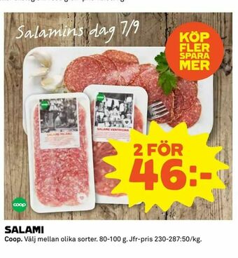 Coop Extra SALAMI erbjuda