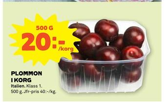 Stora Coop Plommon i korg erbjuda