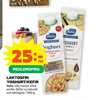 Stora Coop Laktosfri yoghurt/kefir erbjuda