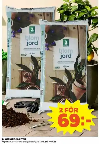 Blomjord 18 liter
