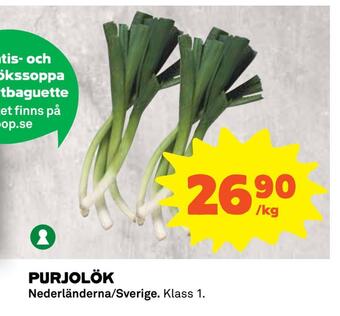 Coop Purjolök erbjuda