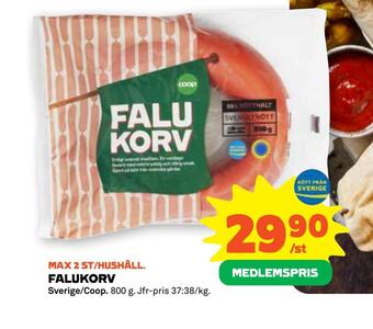 Stora Coop Falukorv erbjuda
