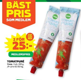 Stora Coop Tomatpuré erbjuda