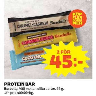 Coop Protein bar erbjuda