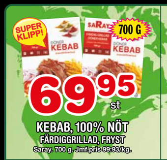 Nya Pulsen Kebab, 100% nöt erbjuda