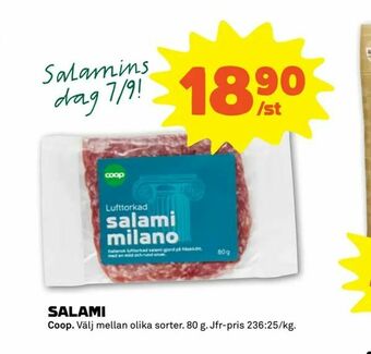 Coop Forum Salami erbjuda