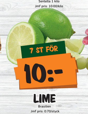 Bazaar Food market Lime erbjuda
