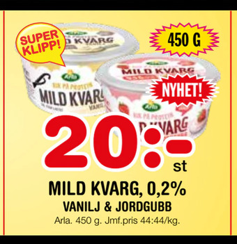 Nya Pulsen Mild kvarg, 0,2% erbjuda