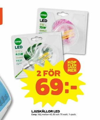 Coop Forum Ljuskällor led erbjuda