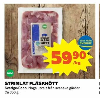 Strimlat fläskkött