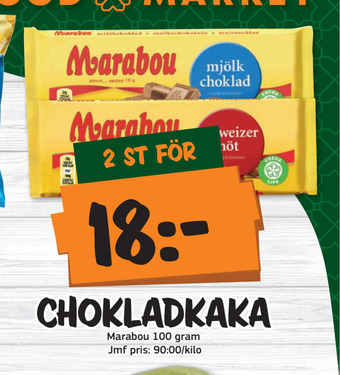 Bazaar Food market Chokladkaka erbjuda