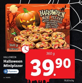 Lidl HALLOWEEN Halloween Minipizzor erbjuda