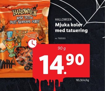 Lidl HALLOWEEN Mjuka kolor med tatuering erbjuda