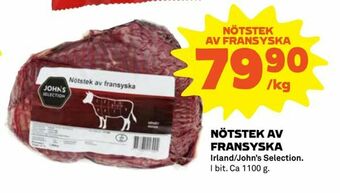 Coop Nötstek av fransyska erbjuda