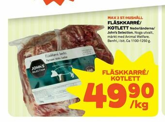 Coop Fläskkarré/ kotlett erbjuda