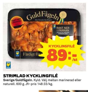 Coop Guldfågeln kycklingfilé erbjuda