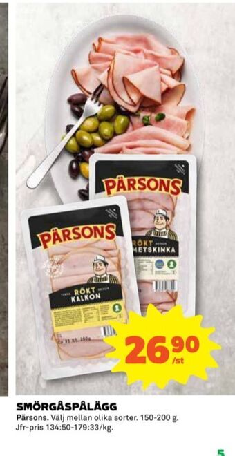 Coop Pärsons kalkon erbjuda