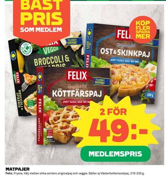 Coop Matpajer erbjuda