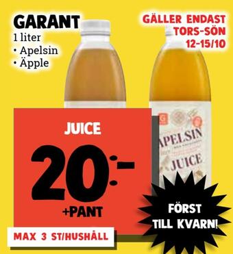 MatArket Juice erbjuda