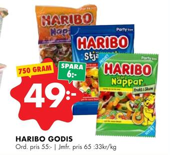 ÖoB Haribo godis erbjuda